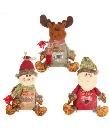 KALLORY Candy Bags Candy Bag for Christmas Linen Christmas Bags Child Zipper Apple Bag 1 count (Pack of 1) As Shown - Buy Online on SooperMarket.com