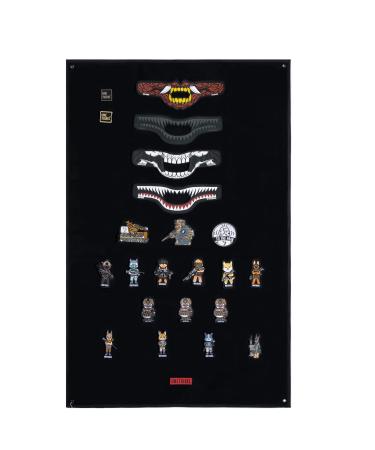 OneTigris Tactical Military Patch Holder Board Hook & Loop Patch Panel (Black - Large 42"x27")