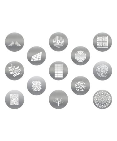 SOONPHO 13pcs Round GOBO Kit IV for Optical Snoot Conical Focalize Condenser Spotlight Concentrator,Art Special Effects Shaped Beam Light Photography Accessories (13PCS IV) 4