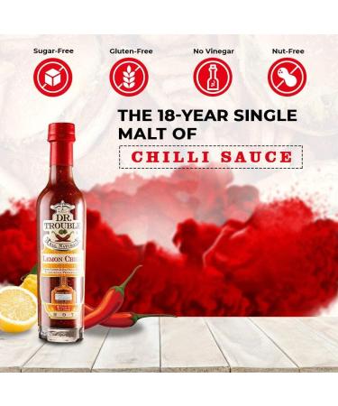 Dr Trouble Lemon Chilli Sauce HOT 125ml - Finest African Hot Sauce Gift Box - Buy Online on SooperMarket.com