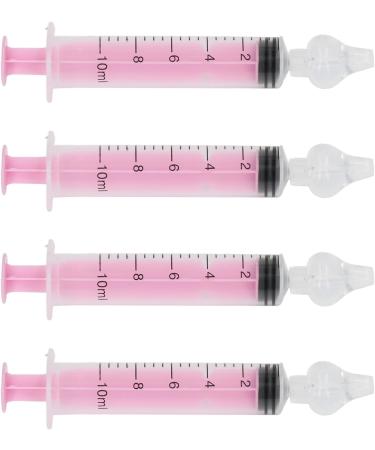 4Pcs Reusable Silicone Nasal Rinse Kit for Newborns & Toddlers - Pink Nasal Irrigator Syringe - Buy Online on SooperMarket.com