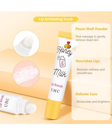 Lip Care Lip Balm Set - Honey Milk Moisturizing And Plump Lipbalm Set - Lip Hydration Exfoliating Minimizing Lip Lines Brightening Lip Repair - Lip Scrub Lip Balm Lip Oil Lip Mask - Buy Online on SooperMarket.com