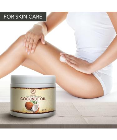 Coconut Oil 250ml - Cocos Nucifera Oil - Indonesia - 100% Pure & Natural Cold Pressed - Best Benefits for Skin Hair Face Body Care - Unrefined Coconut Oils - Buy Online on SooperMarket.com