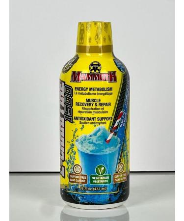 Mammoth L-Carnitine 1500 Vegetarian Caffeine Free Gluten Free (Blue Razz Slushie) - Buy Online on SooperMarket.com