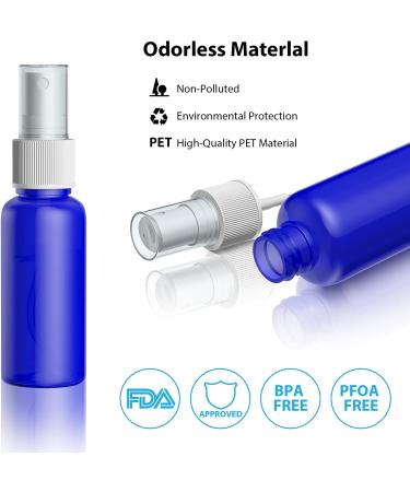 Buy Portable 12*30ml Refillable Spray Bottles - Perfect for Skin Care Essential Oils & Travel - Blue Atomizer - Buy Online on SooperMarket.com