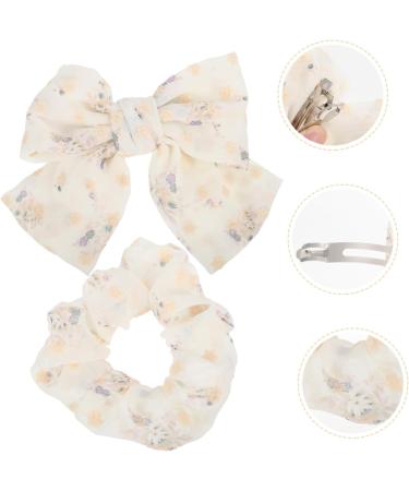 FOMIYES 1 Set Hair Accessories Bands Scrunchies Satin Scrunchies Elastics Bands Ponytail Scrunchies Bow Knotted Satin Hair Tie Bowknot Hair Clip Girl Alligator Clip The Flowers Mesh - Buy Online on SooperMarket.com