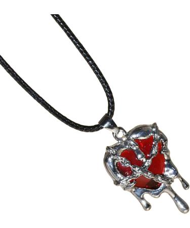 Shop Oralgos Irregular Heart Necklace - Trendy Crystal Collarbone Chain for Women & Girls - Fashionable Red Jewelry - Buy Online on SooperMarket.com