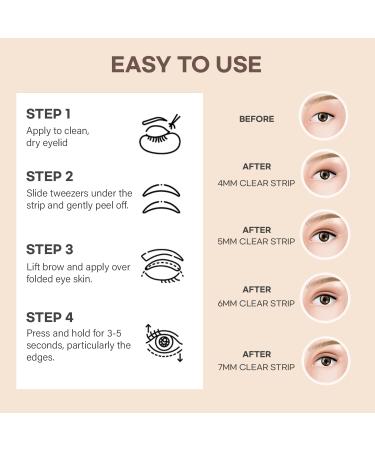 SILKDEMIS Professional Eyelid Tape - 400 Pcs of Invisible Double Eyelid Lifter Strips for Hooded Eyes (4mm 5mm 6mm 7mm) - Premium Quality eCommerce Shipping Worldwide - Buy Online on SooperMarket.com