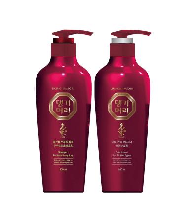 Daeng Gi Meo Ri - Shampoo & Conditioner Set for Normal to Dry Scalp Add Nutrition and Shine for Healthy and Energetic Hair Reducing Dandruff Nourishing and Promoting Hair Growth 16.9 FL. OZ/ 500ml