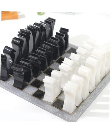 STOBOK 2pcs Chess Mold Molds for Resin Epoxy Resin Craft Molds Candy Molds Silicone Chocolate Mold Molds for Chocolate Candle Kit Crystal Silica Gel 3D Clay White Manual - Buy Online on SooperMarket.com