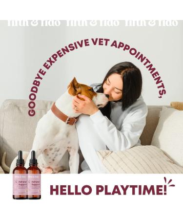 Dog Adrenal Support - Herbal Kidney & Cushings Treatment - 2 Fl Ounces - Buy Online on SooperMarket.com