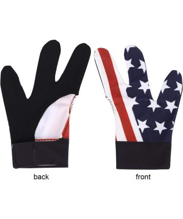3 Finger Billiards Gloves Pool Cue Gloves Elastic Show Shooters Carom Pool Snooker Playerss Gloves Durable Breathable Anti-Skid Game Gloves with Adjustable Wrist Strap for Women Men Left Hand Left-flag - Buy Online on SooperMarket.com