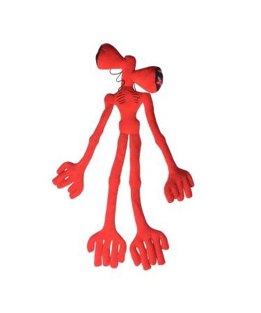 Lixiaoyan Double Head Plush Toy Siren Head Plush Toy 21.65/inch Kids Adult Plush Toy Bendable Plush Doll Birthday Gift Cartoon Whistle Head Toy (red)
