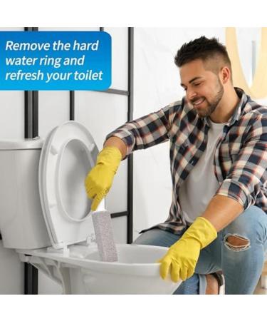 Pumice stone for cleaning the toilet bowl scouring rod with rust. Remover for tiles in the bath powerfully removes limescale hard water and limescale deposits Grey - Buy Online on SooperMarket.com