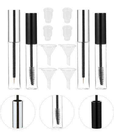 KALLORY 6 Sets Mascara Tube Clear Eyelash Mascara Eyelash Wand Tube Mascara Wand Sample Self Made Travel 10.5X1.5CMx3pcs Assorted Colorx3pcs - Buy Online on SooperMarket.com