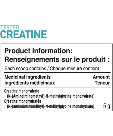 Tested Nutrition Creatine Monohydrate Powder | 5g Creatine Monohydrate | Increased Muscle Mass Improved Strength Performance Power | Unflavoure 200 Servings (1000 g) - Buy Online on SooperMarket.com