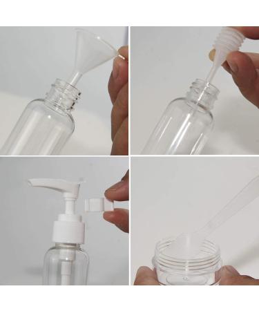 TSA Approved Pink Travel Bottles Set - Empty Plastic Toiletry Containers for Women/Men - Carry-On Size Tubes Kit - Buy Online on SooperMarket.com