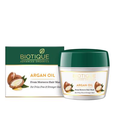Biotique Argan Oil Hair Mask from Morocco (Ideal for Frizz -Free and Stronger Hair) 175g