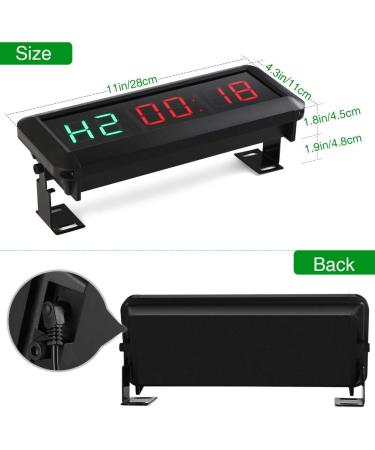 Pellor Fitness Timer - 1.5 Digital Display Interval Timer for CrossFit Tabata EMOM & MMA | Multifunctional Gym Wall Clock - Buy Online on SooperMarket.com