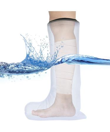 yuoseg Waterproof Cast Shower Cover Leg for Adults Foot and Lower Leg Cast Wounds Protector Showering Bath Accessories - Buy Online on SooperMarket.com