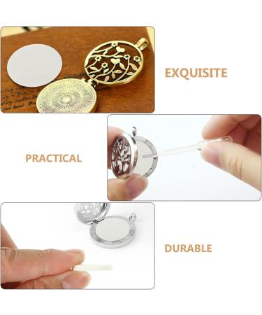 Healeved 50pcs Round Aroma Pads Essential Oil Diffuser Locket Necklace Refill Pads Pendant Perfume Oil Jewelry Oil Pads Humidifier Accessories for Car Room Office White 30mm - Buy Online on SooperMarket.com