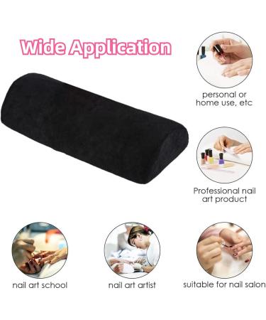 Felenny Nail Art Rest Cushion Detachable Sponge Zipper Design Nail Pillow Hand Rest Professional Salon Hand Arm Holder Manicure Pillow Nail Cushion For Makeup Cosmetic Tools Black - Buy Online on SooperMarket.com