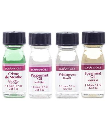 LorAnn SS Mint Variety pack, 1 dram (.0125 fl oz - 3.7ml) bottles - 4 pack