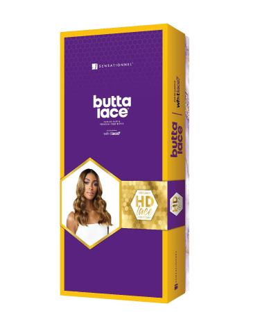 Sensationnel BUTTA Water Wave Lace Wig 16 - Extra Wide Parting Space, Preplucked Natural Hairline - Human Hair Blend (1B) - Buy Online on SooperMarket.com