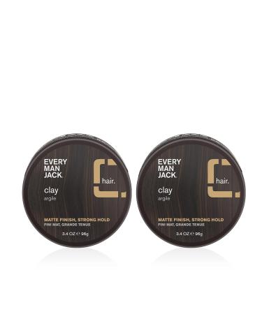 Every Man Jack Mens Hair Styling Clay - Medium Hold Matte Finish - 3.4oz - Buy Online on SooperMarket.com