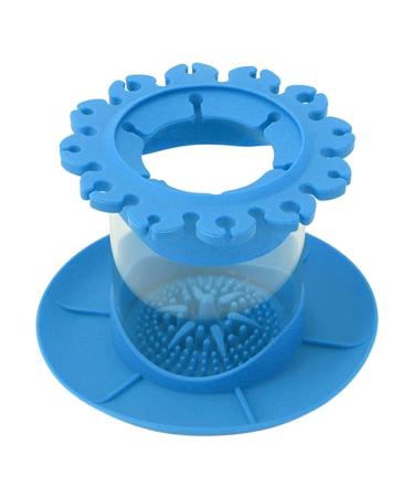 DIXII Makeup Brush Brush Brushes Holder Round Detachable Installation Drainable Paint Pen Holder Pen Holder for Home Dormitory (Blue) (Color : Blue)