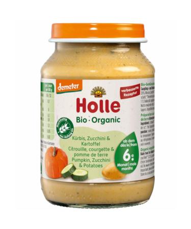 Holle Organic Pumpkin Zucchini & Potato from 6 months 190 g 1 x 190 gr