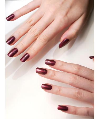 Kalolary Red Gel Nail Strips for Mother s Day | Glaze Brown Full Wrap Nail Polish Stickers | Aurora Nail Wraps | Long-Lasting Salon Quality | Includes Nail File & Wood Stick | UV/LED Lamp Required - Buy Online on SooperMarket.com