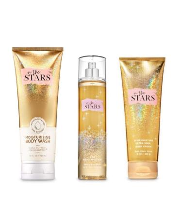 In The STARS - Moisturizing Body Wash  Fine Fragrance Mist and Ultra Shea Body Cream - 3 pc - Gift Set
