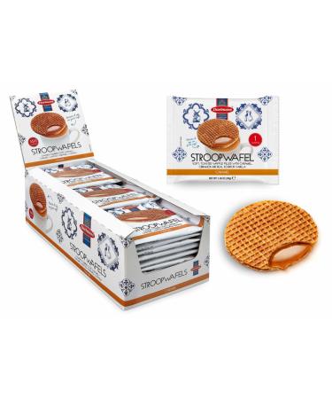 Daelmans Stroopwafels - Multipack: 4 boxes of 39 g x 36 (Single Pack) in a Box - Authentic Dutch Caramel Waffle - Stroopwaffels