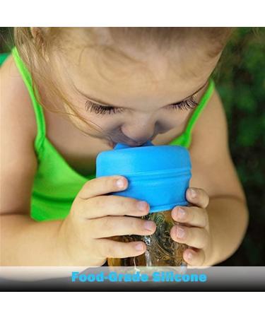 Scoolr Baby Sippy Cup Lids 3pcs: Elephant Spill Proof Silicone Sippy Lids for Kids - Blue, Green, Yellow - Buy Online on SooperMarket.com