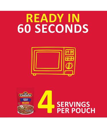La Costea Whole Pinto Beans 16.22 Oz Microwaveable Pouch - Pack of 8 | Whole Pinto Beans 16.22 Ounce - Buy Online on SooperMarket.com
