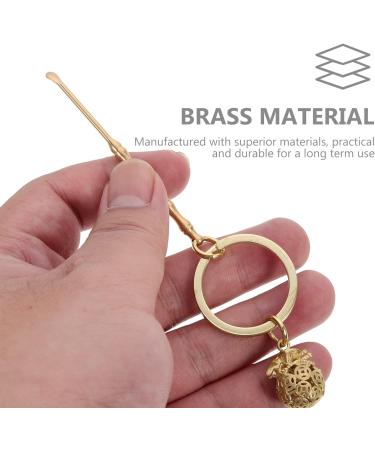 Vintage Brass Ear Spoons Set | Earwax Removal Tools | Healeved 4Pcs | Keychain Gift for Men Women - Buy Online on SooperMarket.com