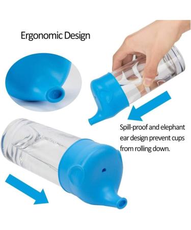 Scoolr Baby Sippy Cup Lids 3pcs: Elephant Spill Proof Silicone Sippy Lids for Kids - Blue, Green, Yellow - Buy Online on SooperMarket.com
