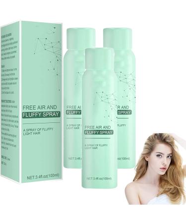 LONGLUAN Leave-in Dry Hair Spray (3Pcs) - Oil-control Fluffy Volume Hairspray 3.38 oz for All Hair Types