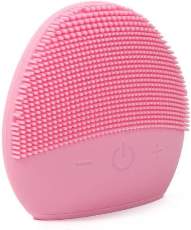 Mini Silicone Facial Cleansing Brush - FEITA Waterproof Silicon Face Cleaner and Electric Masager System for All Skin Types (Pink) - Buy Online on SooperMarket.com