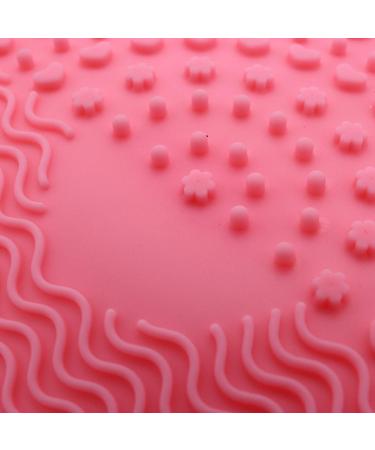 TsoLay Silicone Makeup Brush Cleansing Pad Palette Brush Cleaner Cleaning Mat Washing Scrubber Pad Cosmetic Make Up Cleaner Tools Pink - Buy Online on SooperMarket.com