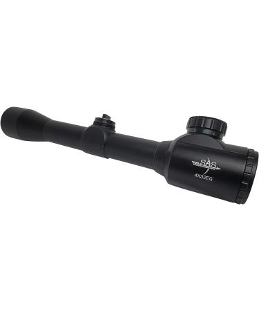 SAS 4x32 Illuminated Crossbow Scope with Rangefinder Reticle - 7/8 Rings EG - Buy Online on SooperMarket.com