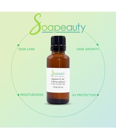 TOCOPHEROL T-50 Vitamin E Oil - Natural Anti-Aging Treatment for Scars Wrinkles & Dark Spots | Multi-Purpose Hair Skin & Body Care - 0.5 oz - Buy Online on SooperMarket.com
