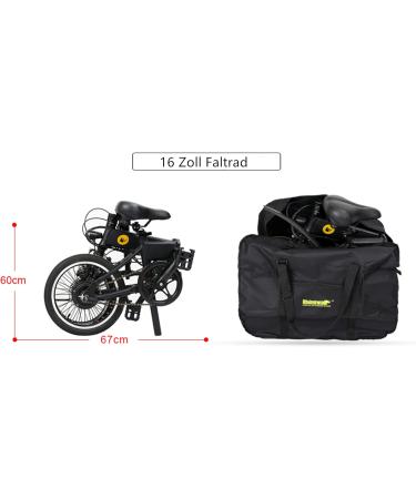 Suntelf 16-20 Inch Foldable Bicycle Bag | Portable Carrier for Bike Travel by Car Train & Air - Buy Online on SooperMarket.com