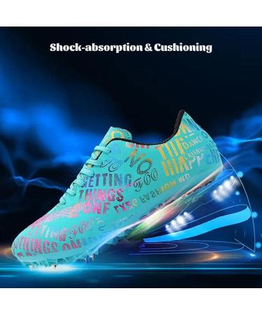 Men's Track and Field Shoes | Breathable Comfortable Racing Spikes | Maylrvjv 10 19green - Buy Online on SooperMarket.com