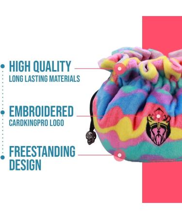 CardKingPro Immense OCD Edition Dice Bag - Rainbow & Pink - 200+ Dice Capacity - Patented Design - Buy Online on SooperMarket.com