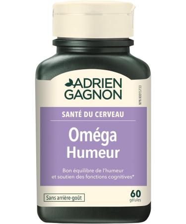 Adrien Gagnon - Omega Mood for Healthy Brain Fight Blues and Low Spirits 60 softgels (Gift Wrap Available) - Buy Online on SooperMarket.com