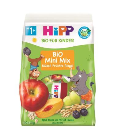 Hipp Organic Bar Mini Mix Pack Fruit Muesli Bites Pack of 7 (7 x 100 g)