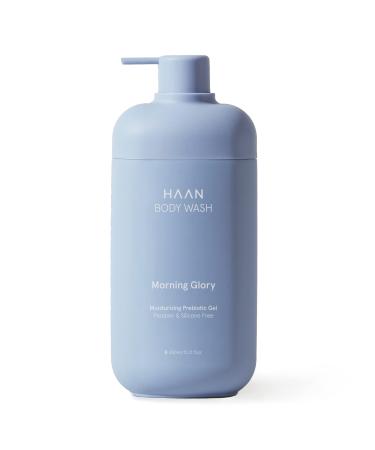 HAAN Natural Body Wash For Men and Women | Aloe Vera Cocos Nucifera Glycerin & Prebiotic Complex to Cleanse & Soothe Dry Skin | Shower Gel for Women | Vegan | Morning Glory - 15.2 fl oz Morning Glory (Body Wash)