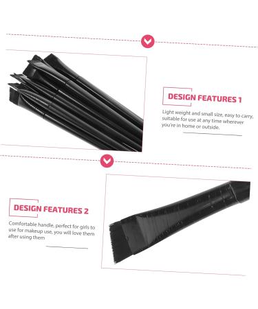 FOYTOKI 12pcs Eyeliner Smudge Brush Eye Smudge Brush Girl's Eyeliner Brush Flat Eyeliner Brush 15.5x1.2x0.6cm Black - Buy Online on SooperMarket.com